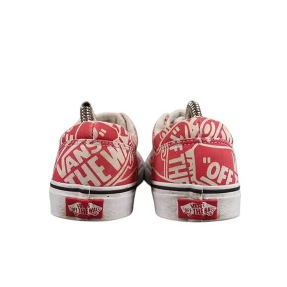Vans Shoes Mens 7.5 Sneakers Era Skate Logo Casual Canvas Red White Active Sport - Picture 5 of 14